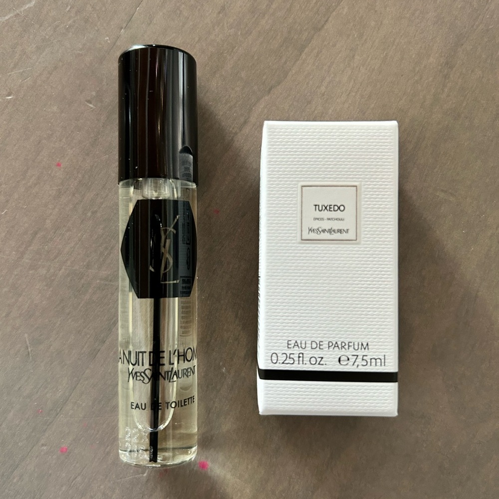 Two YSL Tuxedo and La Nuit de L’Homme